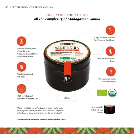 Norohy Organic Madagascan Vanilla Beans Paste - 100g